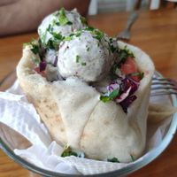 Pita Falafel  #Veganuary at Falafel Nessya in Playa Del Carmen