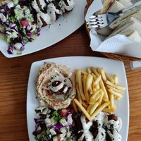 Everything is vegan!! 🤩 And delicious, quick and served with a smile.  Love it ! at Falafel Nessya in Playa Del Carmen