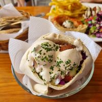 Full pita  at Falafel Nessya in Playa Del Carmen