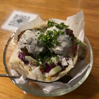 Falafel pita sandwich   at Falafel Nessya in Playa Del Carmen