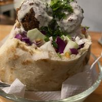 Falafel pita sandwich   at Falafel Nessya in Playa Del Carmen