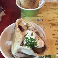 Awesome falafel! at Falafel Nessya in Playa Del Carmen