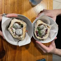 Pita falafel   at Falafel Nessya in Playa Del Carmen