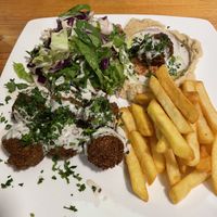 Soooo good and filling. Bien delicioso y con mucho sabor   at Falafel Nessya in Playa Del Carmen