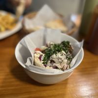 Half pita  at Falafel Nessya in Playa Del Carmen