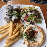 Falafel Nessya platter    at Falafel Nessya in Playa Del Carmen