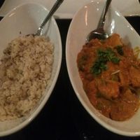 Vegetable tikka masala make with coconut milk instead of cream (vegan) at Karma in Sandy
