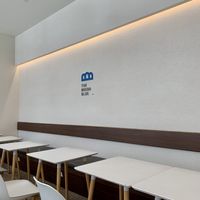 More seating with nice ambient light  at The Bread Blue - Nogosan in Seoul