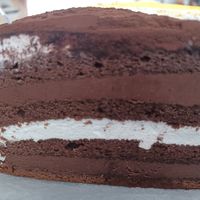 A new Chocolate Cake - light and not too sweet at The Bread Blue - Nogosan in Seoul