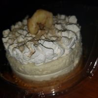 Banana cream cake (mini) at Karma Baker in Westlake Village