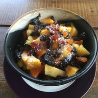 Dried and fresh fruits salad at Akasha Home Restaurant in Koh Phangan