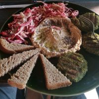 Falafel plate.  at Akasha Home Restaurant in Koh Phangan