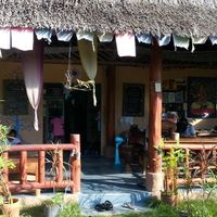 Outside street view at Akasha Home Restaurant in Koh Phangan