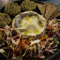 Falafel plate at Akasha Home Restaurant in Koh Phangan