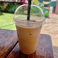 Iced oat milk pumpkin spiced latte  at Donaccino in Dubai