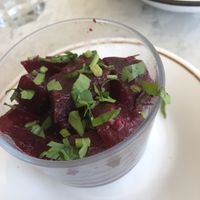 Beet salad   at Maha's Fine Egyptian Cuisine in Toronto
