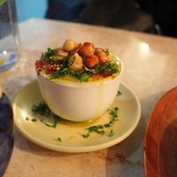 Hummus at Maha's Fine Egyptian Cuisine in Toronto