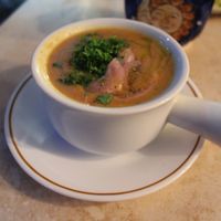 Lentil soup at Maha's Fine Egyptian Cuisine in Toronto