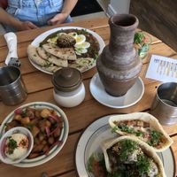 My two pitas! at Maha's Fine Egyptian Cuisine in Toronto