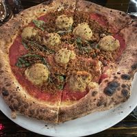 Tea maker vegan pizza  at Pizzeoli in St Louis