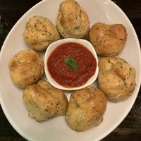 chili-kissed garlic knots!  at Pizzeoli in St Louis