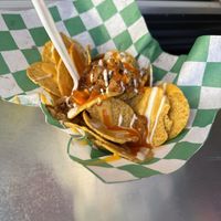 buffalo chik’n bac’n ranch nachos   at Trailer Trash Chili Dogz - Pop-up in York