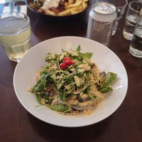 Vegan mushroom creamy pasta at Coca Sova in Dublin