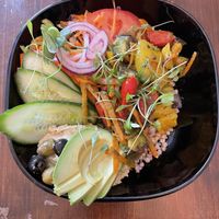 Salad minus soy tempeh  at Coca Sova in Dublin