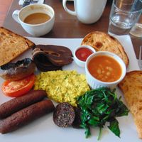 Full Irish breakfast (brunch menu) at Coca Sova in Dublin