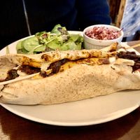 Strangely flavored vegan kebab   at Coca Sova in Dublin
