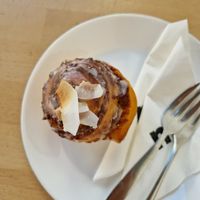 Pumpkin Cinnamon Roll at Mamacoffee in Prague