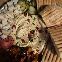 Mezze platter at Mamacoffee in Prague