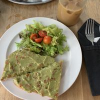 Avocado bread with relish  at Mamacoffee in Prague
