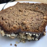 Vegan banana loaf  at Mamacoffee in Prague