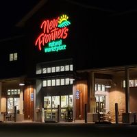 Store front. at New Frontiers Natural Marketplace in Solvang