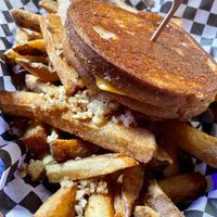 Grilled cheese and garlic fries   at Le Voyeur in Olympia