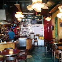 He chopped my veggies right on the front counter. at Le Voyeur in Olympia