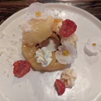 Pineapple with coconut cream at NaKorn in Evanston