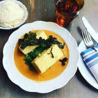 I had the tofu curry and kale and it was fantastic. at NaKorn in Evanston