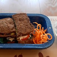 Avo sandwich at La Cuisine in Cozumel