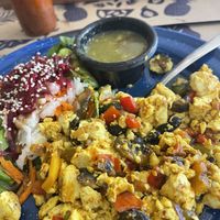 Tofu Scramble  at La Cuisine in Cozumel