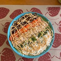 Smoothie bowl! I asked to add pb at La Cuisine in Cozumel
