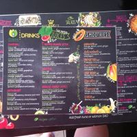Drinks and smoothie menu  at La Cuisine in Cozumel