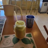 Drenador juice at La Cuisine in Cozumel