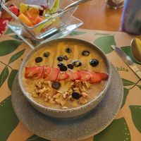 Hot oatmeal - be carefull ity really hot! at La Cuisine in Cozumel