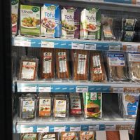 Vegan choices  at Biocoop L'Onde Bio in La Londe-les-maures