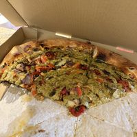 Forgot the photo until after we served most of it     at Vic's Pizzeria in Olympia