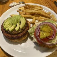 Burger no mayo   at Rock n' Java Caribbean Bar and Grill in Cozumel