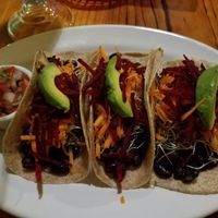 veggie tacos at Rock n' Java Caribbean Bar and Grill in Cozumel