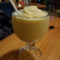 mango ";almond shake"; at Rock n' Java Caribbean Bar and Grill in Cozumel